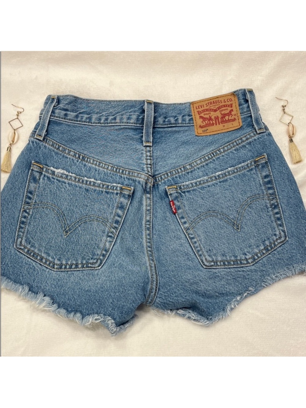 Levi's 501 Light Wash Denim Shorts